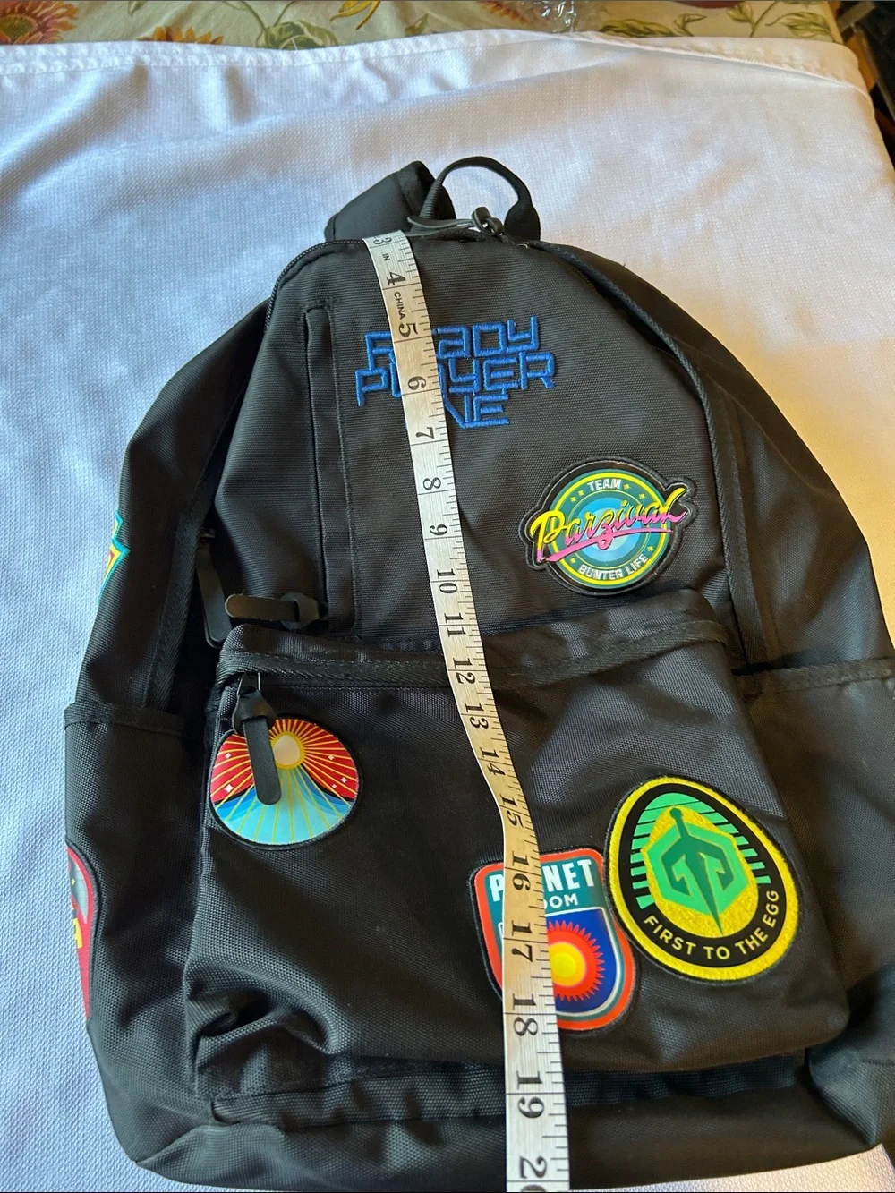 Black Patch Backpack Ready player one